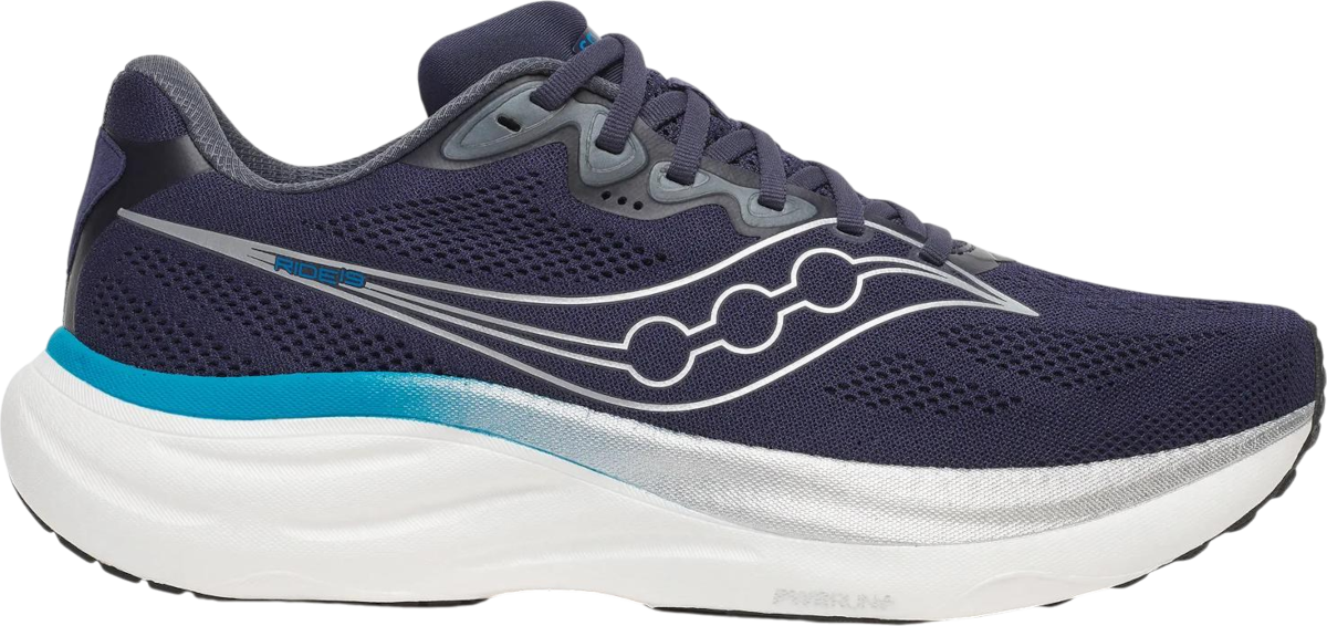 Saucony Ride 19 Hardloopschoen, 46,5, Blauw