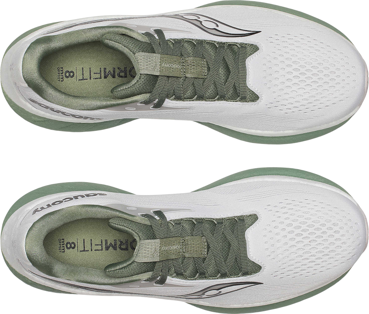 Baskets De Course Saucony Ride 18 - Homme, Pointure 10, Blanc - Occasion Très Bon état, Usure Visible