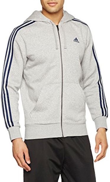 Sweatshirt com capuz mit adidas Essentials 3-Stripes FZ Bluza