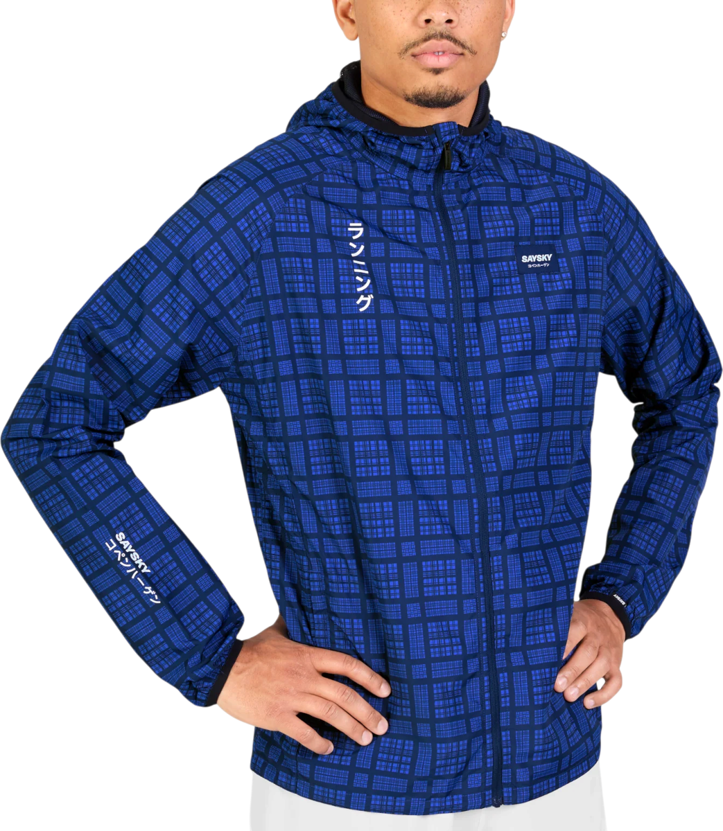 Saysky Checker Pace Hoodie, S, Blauw