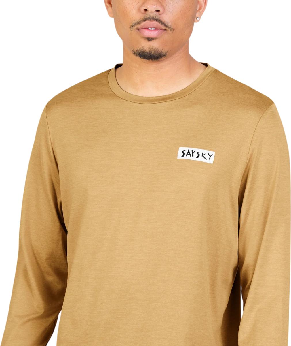 Saysky Tiger Pace T-shirt met lange mouwen, L, Bruin