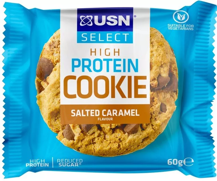 Galleta proteica USN 60g caramelo salado