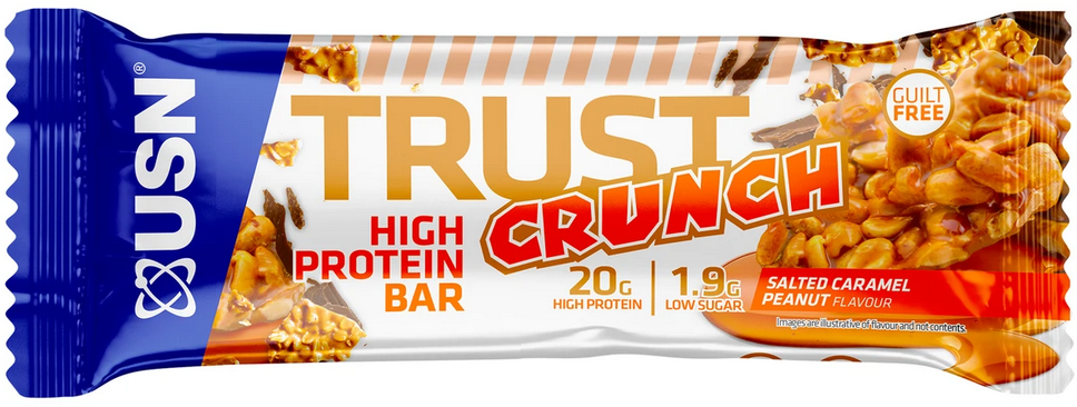 Proteinová tyčinka USN Trust Crunch 60 g karamel s arašídy