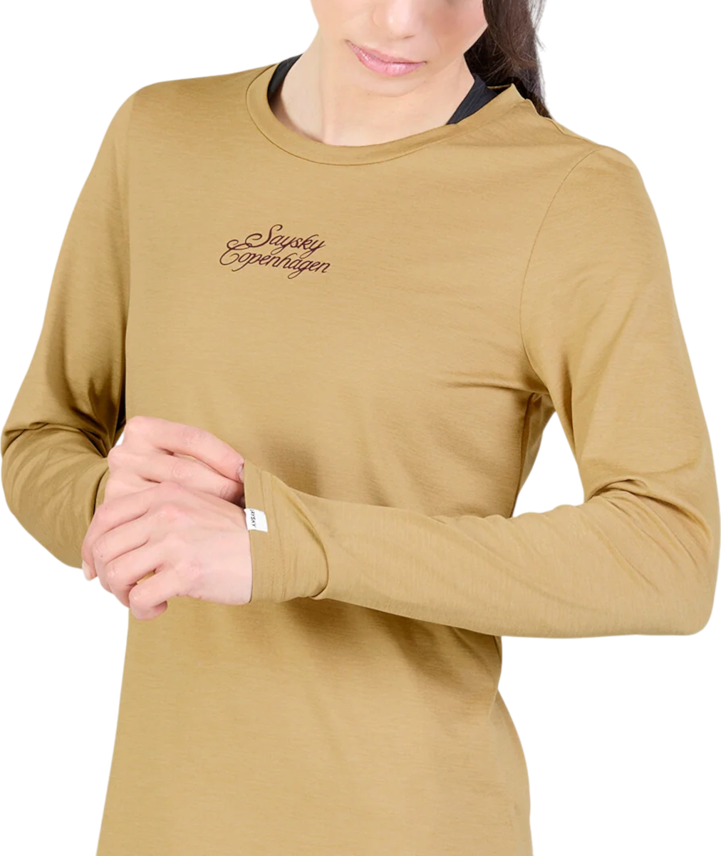 Saysky Couture Pace T-shirt met lange mouwen, S, Bruin
