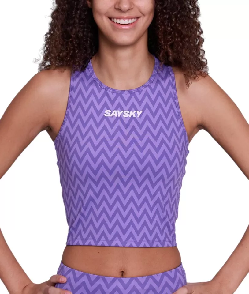 Singlet Saysky W Zig Zag Combat Crop Top