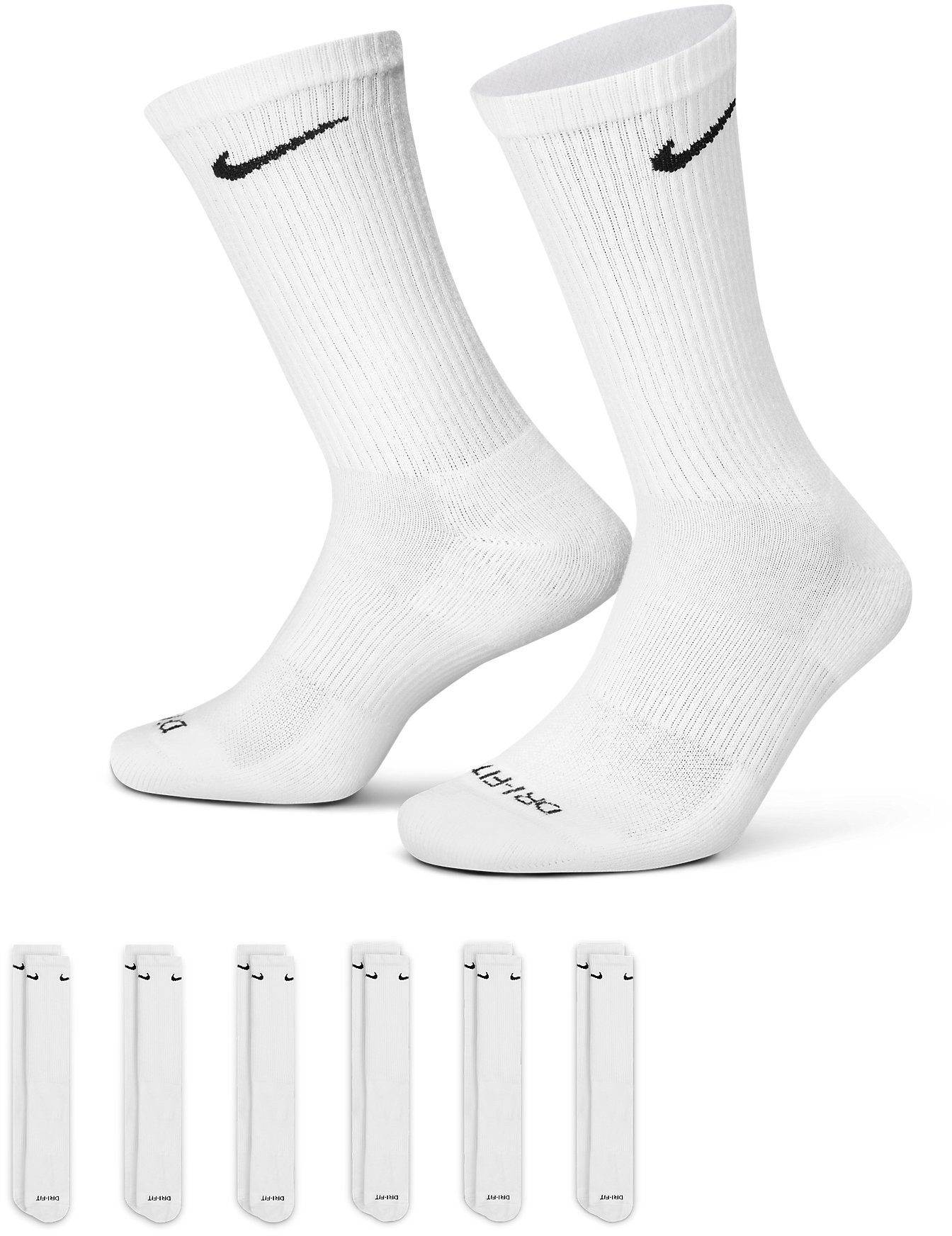 Nike Everyday Plus Cushioned Training Crew Socks (6 Pairs)