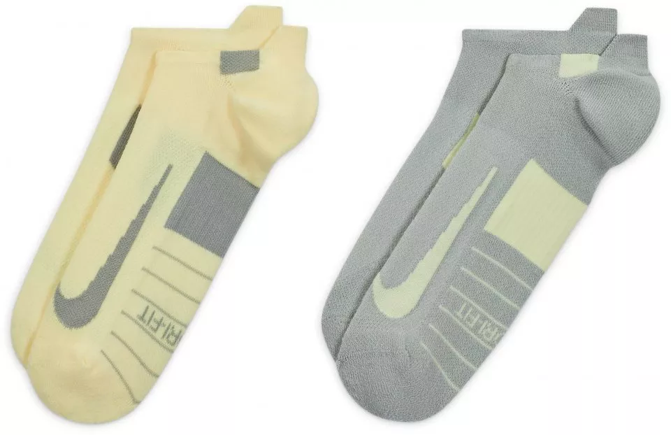Chaussettes Nike Multiplier Running No-Show Socks (2 Pairs)