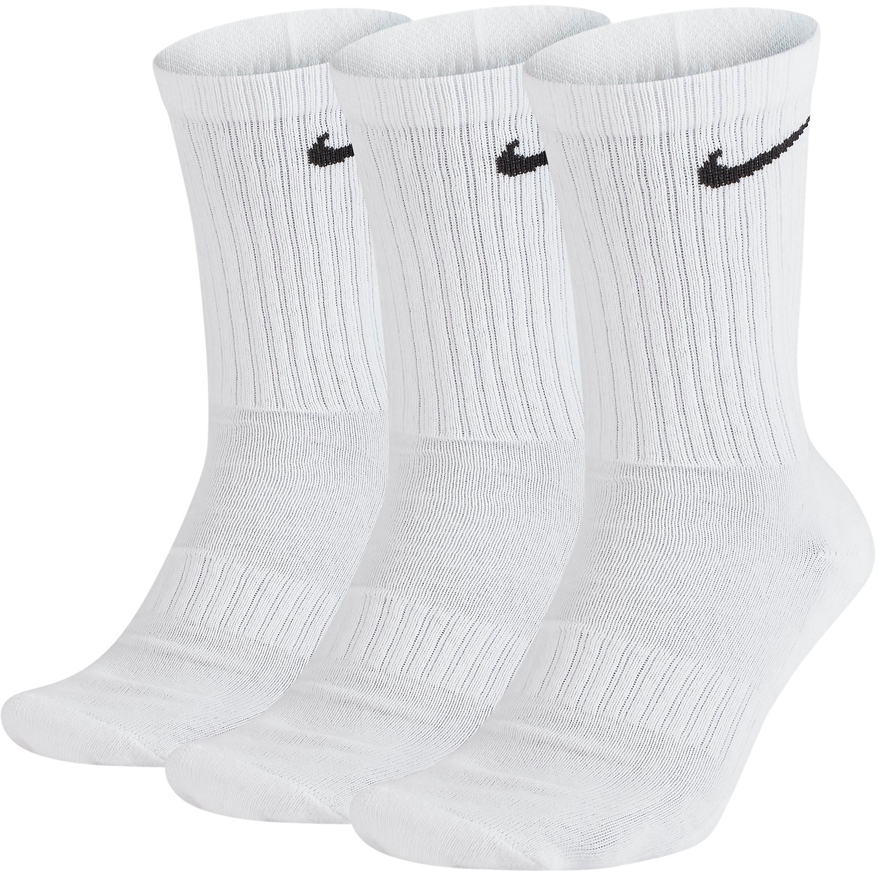 Tři páry tréninkových ponožek Nike Everyday Cushioning Crew