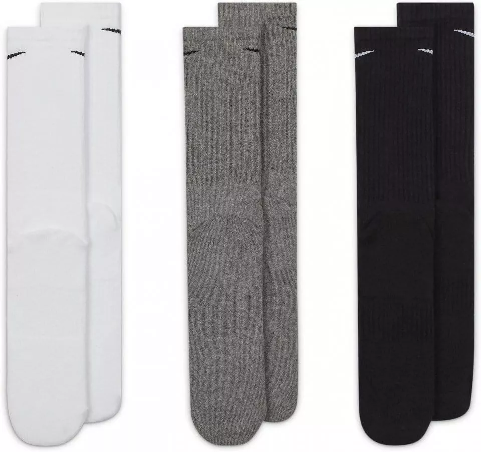 Středně vysoké tréninkové ponožky (3 páry) Nike Everyday Cushioned