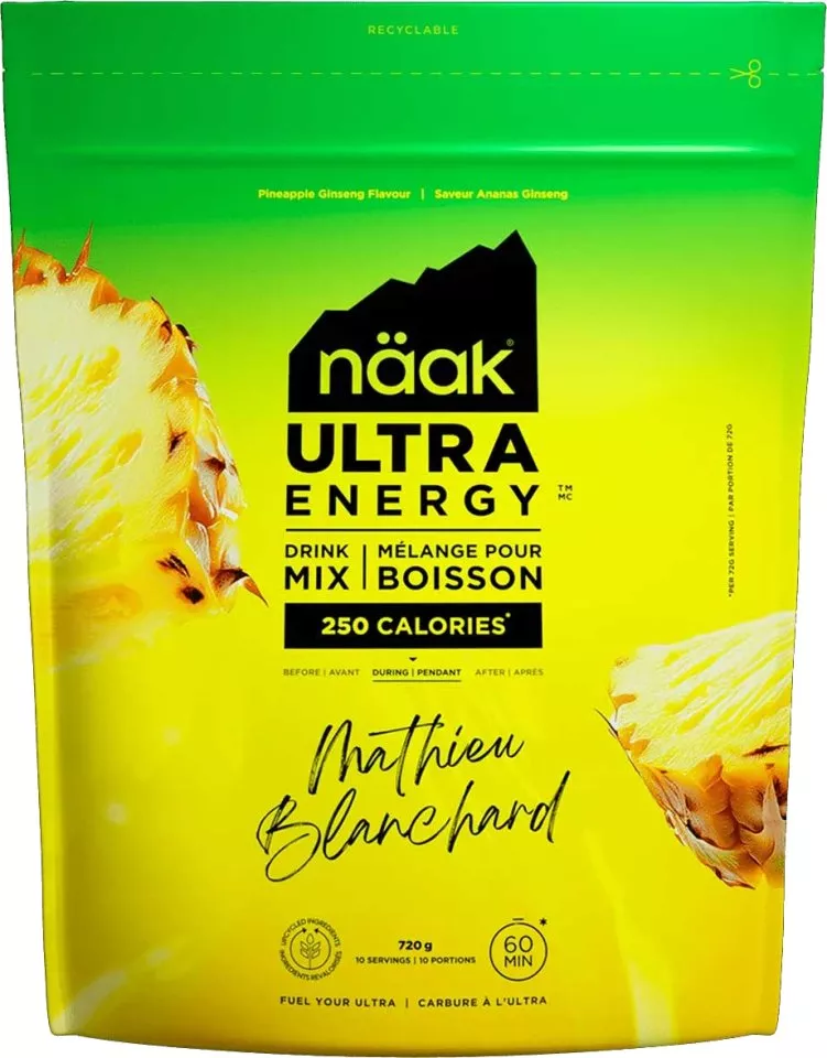 Power- und Energydrinks Näak Pineapple Ginseng - Ultra Energy ™ Drink Mix | (700g)