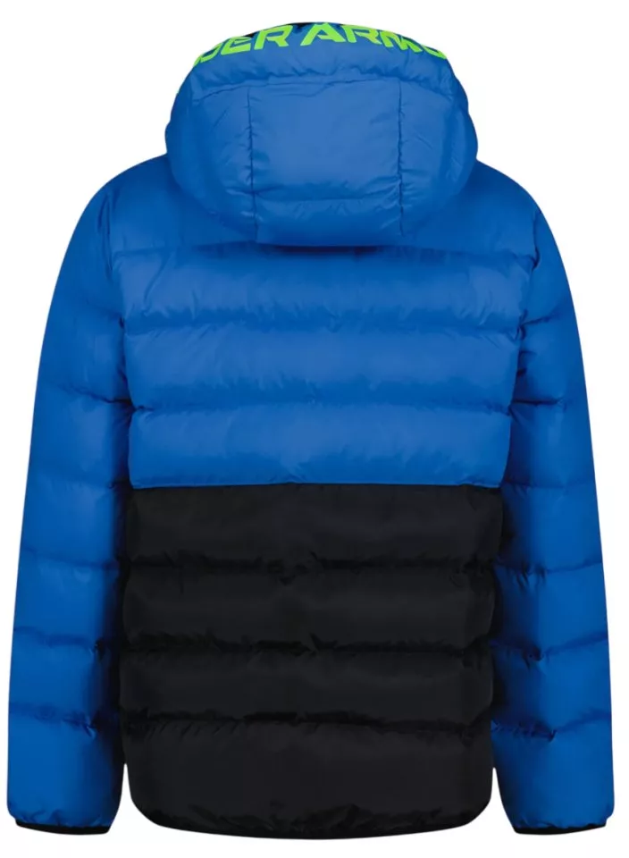 Jakke med hætte Under Armour Pronto Colorblock Puffer Jacket