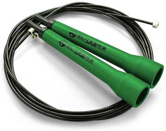 Jump rope ELITE SRS Ultra Light 3.0 Deep Green Handles / Black Cable