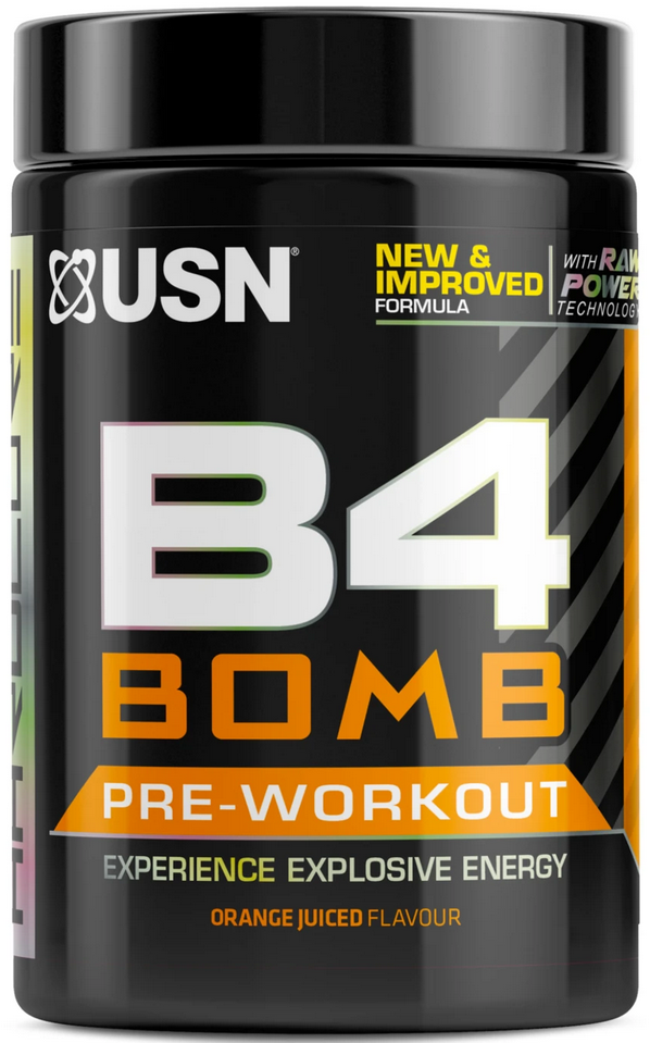 Předtréninkový stimulant (Pre-Workout) USN B4-Bomb Extreme 300 g pomeranč