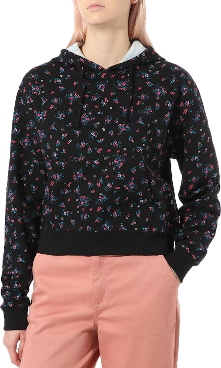 floral hooded sweatshirt