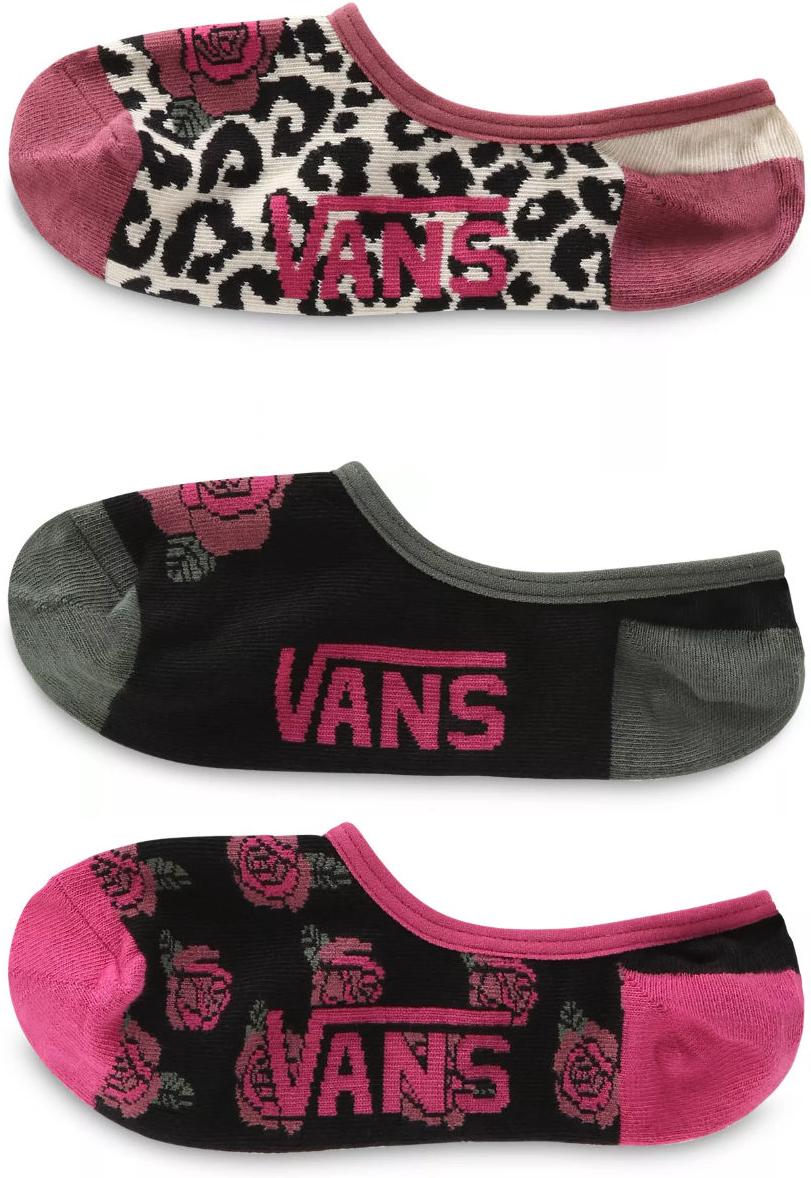 Dámské ponožky (tři páry) Vans Leopard Rose Canoodle