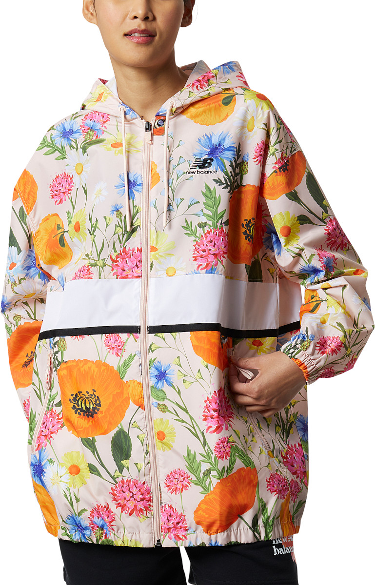 Hupullinen takki New Balance Essentials Super Bloom Jacket