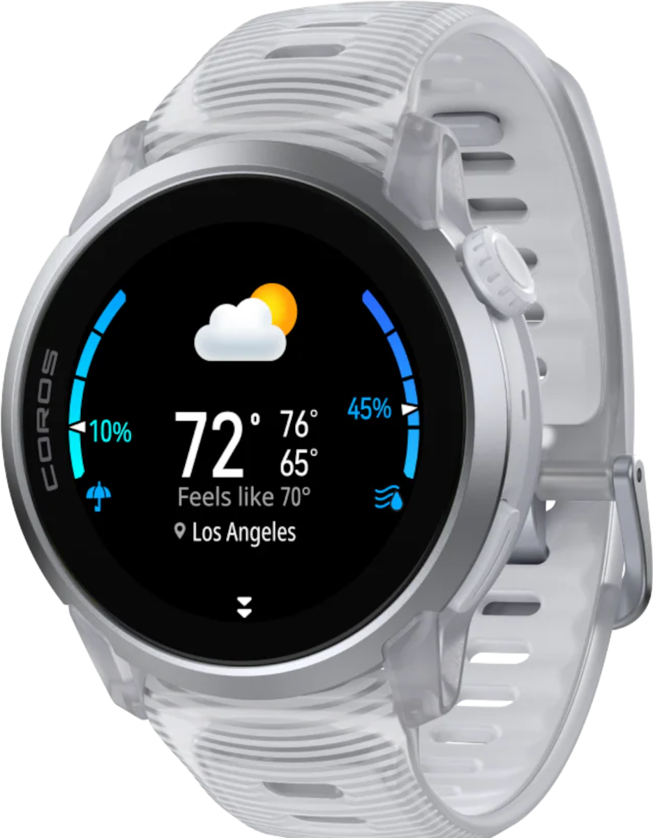 Coros Pace 4 Silicone Horloge, OS, Wit