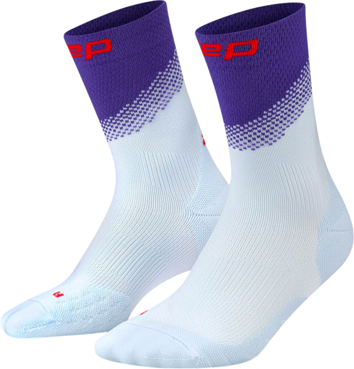 CEP EDT. Split mid-cut Sokken, V, Blauw