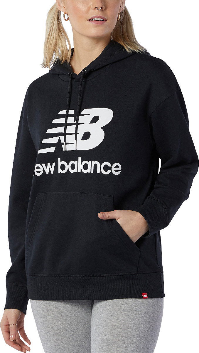 Majica s kapuljačom New Balance Essentials Stacked Logo Oversized Pullover Hoodie