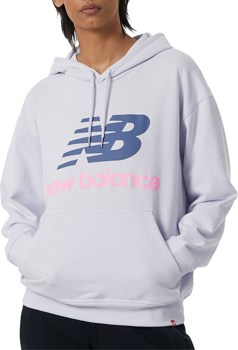 Hupparit New Balance Essentials Stacked Logo Oversized Pullover Hoodie