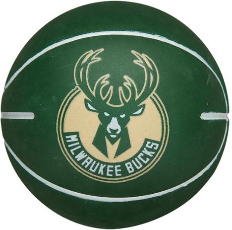 Basketbalový míč Wilson NBA Dribbler Milwaukee Bucks