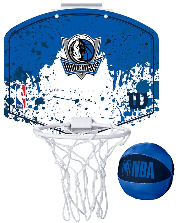 Mini obruč s míčem Wilson NBA Team Mini Hoop Dallas Mavericks